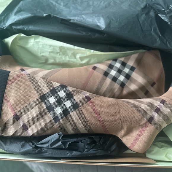 Burberry Vintage Check 105 Sock Boots - Picture 5 of 9